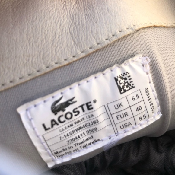 White Lacoste boot - Picture 6 of 8